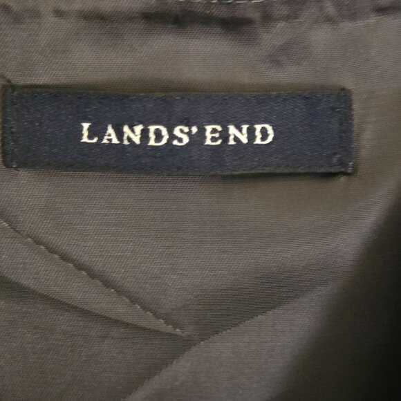 Lands' End Unique Gray Wool Blend Secretary Chic Midi Dress Size 6T - Picture 7 of 9